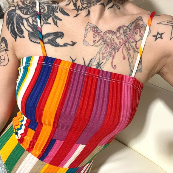 Multi-coloured striped bodysuit - Picture 3 of 9